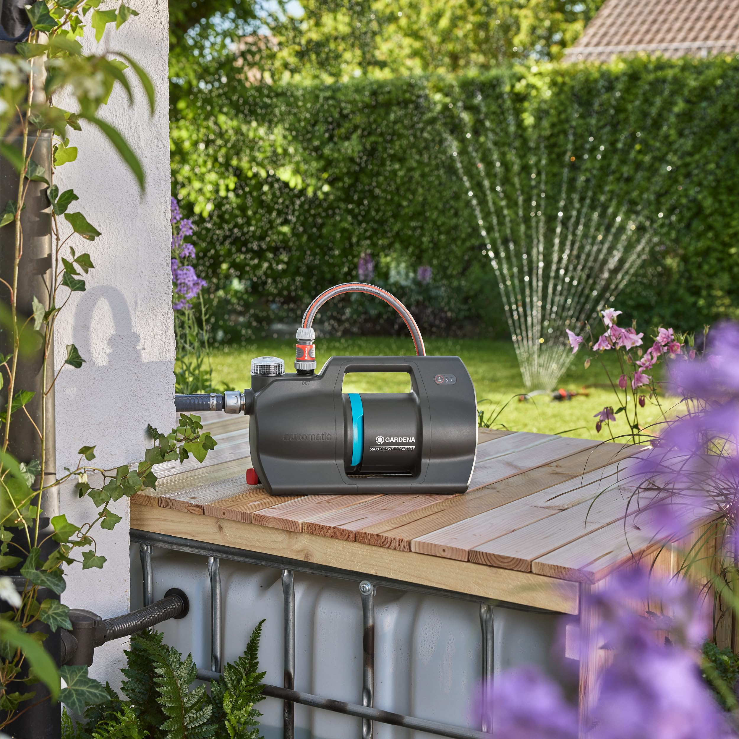 Gardena Pompa Automatica per Casa e Giardino 5000 SilentComfort Pompe: Controllo via App*, 36% di consumo energetico in meno*, Tecnologia silenziosa (9072-20 9072-61 9072-62)