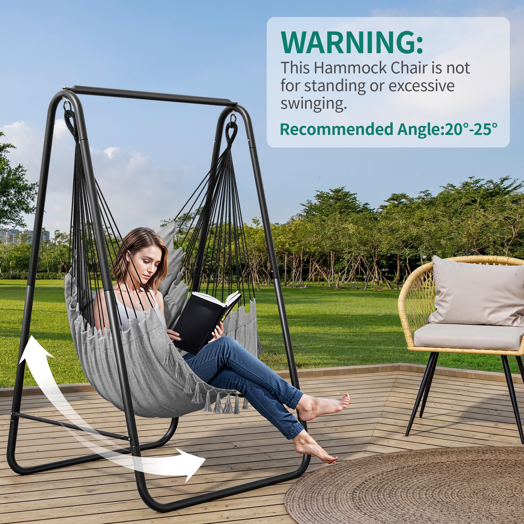 Balancin Jardin Exterior YITAHOME Hamaca Colgante Estructura 85 92