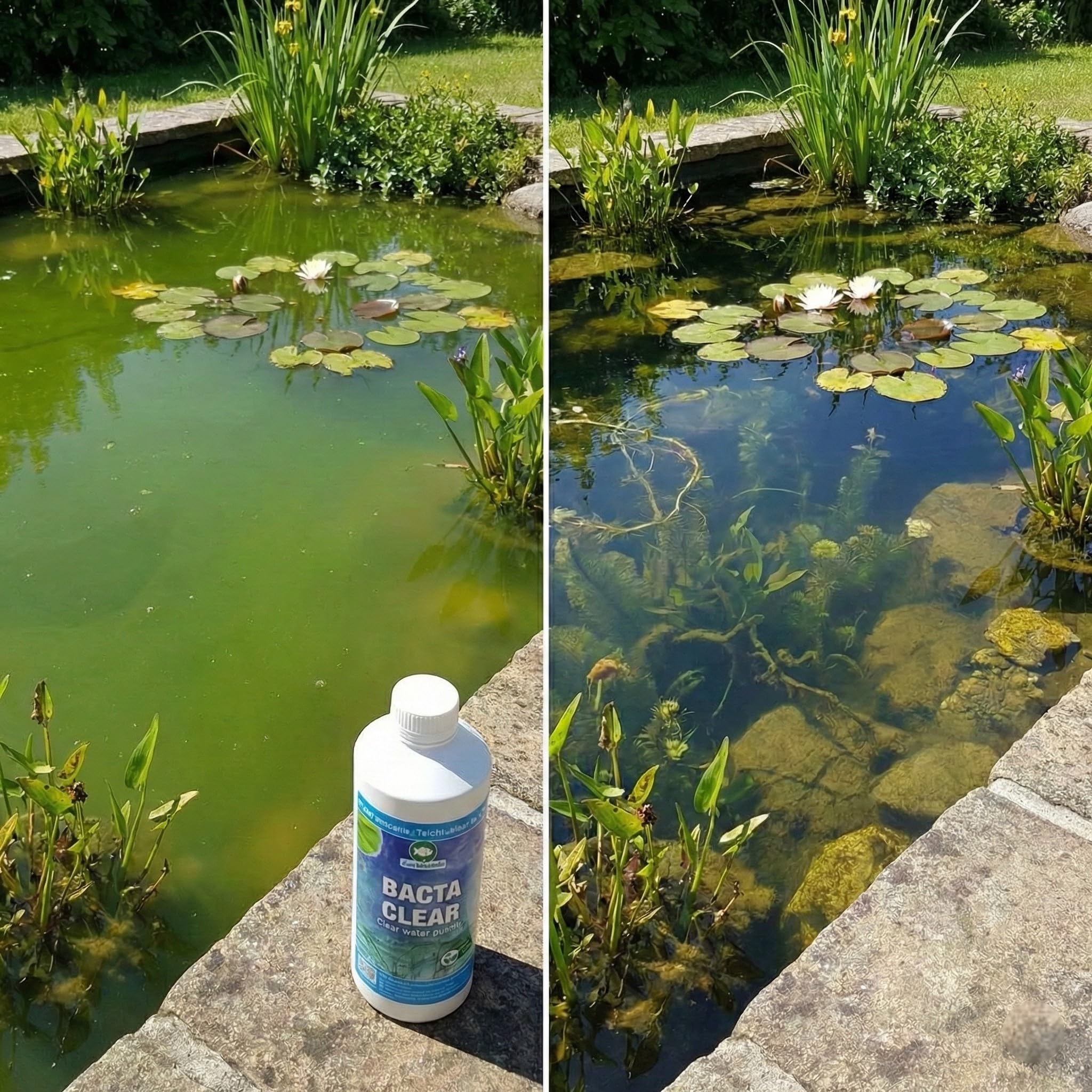 Vdvelde BACTA Clear Bactéries pour Bassin - Entretien Biologique 1.000-20.000L