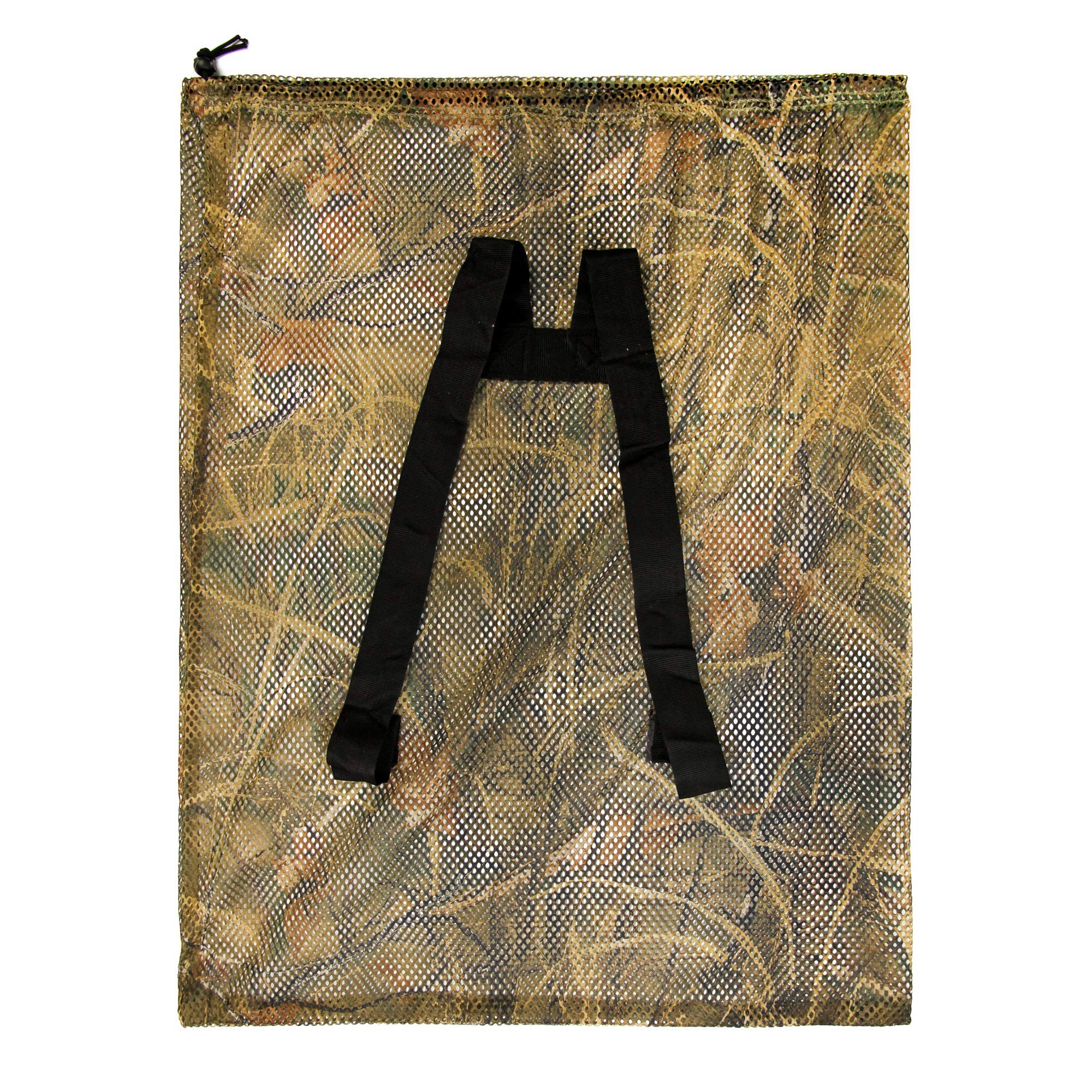 MOPHOEXII Jagdtaschen Mesh 2er Pack | 80x75 Cm, Armeegrün – Für Enten, Gänse & Truthähne, Mit Schultergurten