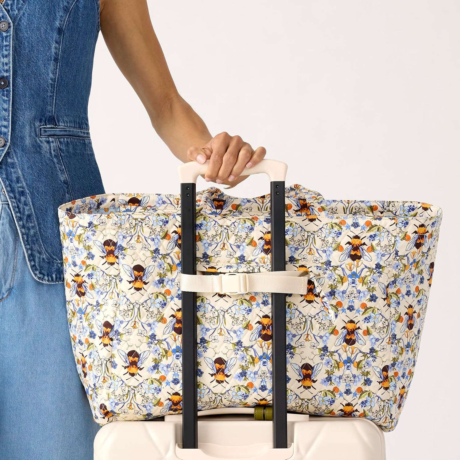 womens Premium Cotton Knollton Travel Tote Bag - Image 2