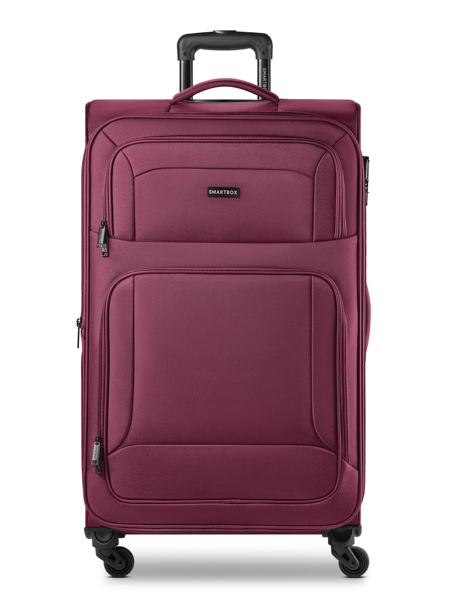 Smartbox Duża miękka walizka Check-in dla kobiet i mężczyzn, duża walizka XL 46 x 31 x 78 cm, 4 rolki i zamek szyfrowy, możliwość rozszerzenia o elastyczną zakładkę, lekka, 3,6 kg (edycja 04)