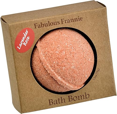 Fabulous Frannie Lavender Rose Natural, juego de bombas de baño hechas a mano, rico en aceite esencial, sal mineral, aceite de coco, hamamelis,