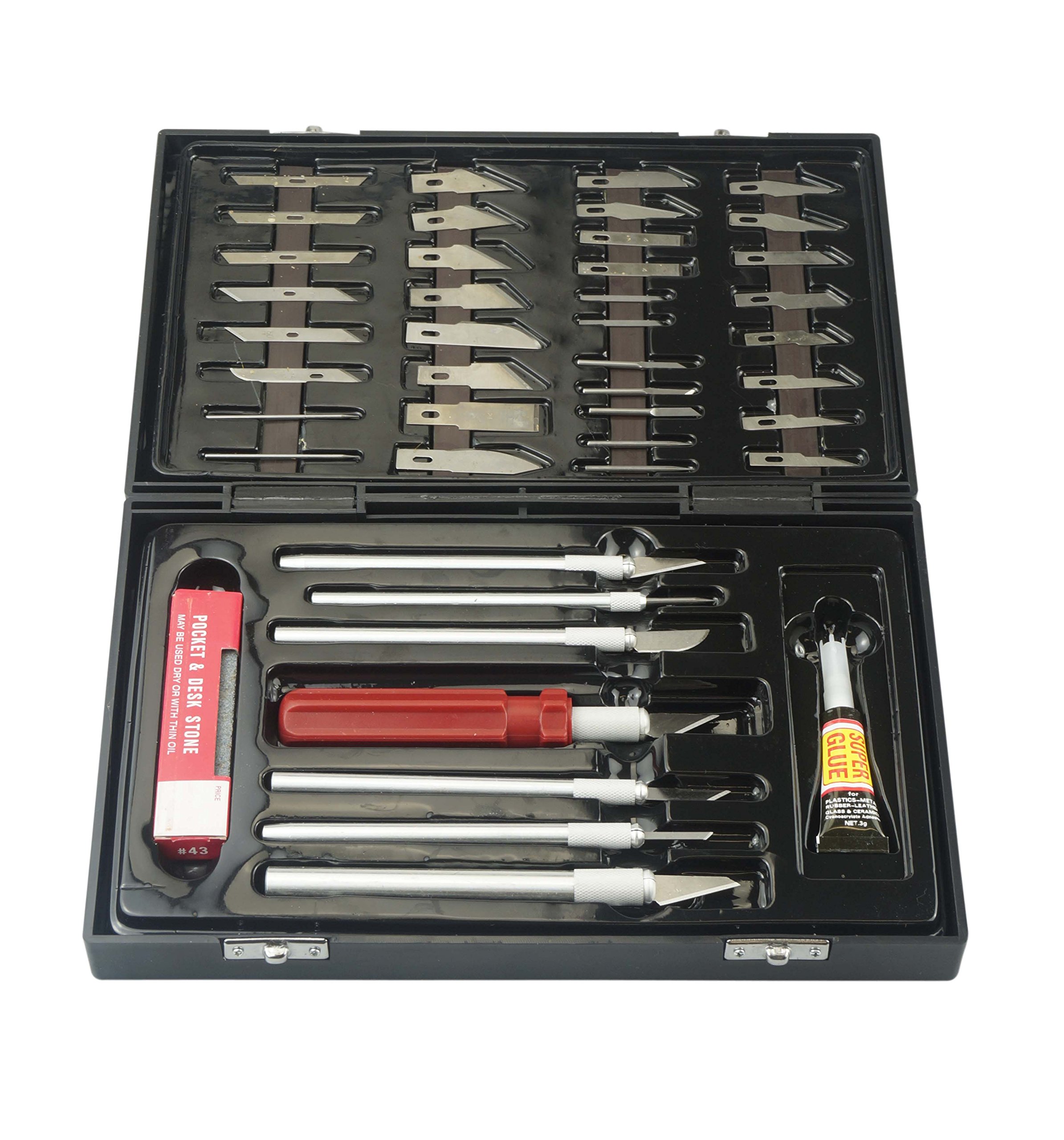 SE 51-Piece Deluxe Hobby Knife Set - 81351HB - Utility Knives