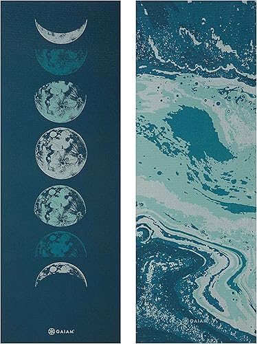 Miniatura 2 de Gaiam - Tapete de yoga - Tapete antideslizante de 6mm (0.24pulgadas) de grosor para ejercicio, reversible con impresión prémium, para yoga, pilates