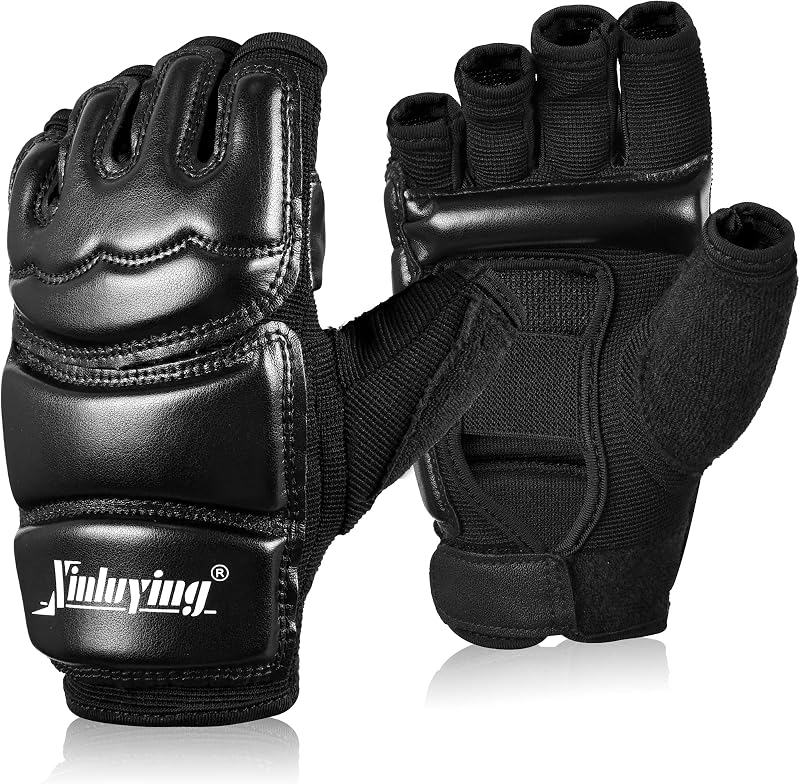 Xinluying MMA Gloves, 8mm EVA Padding, Adjustable Wrist Strap, Women & Kids | Abrasion-Resistant, for Punch Bag, Boxing, Taekwondo, Karate, Martial Arts, Sparring, Heavy Bag Training