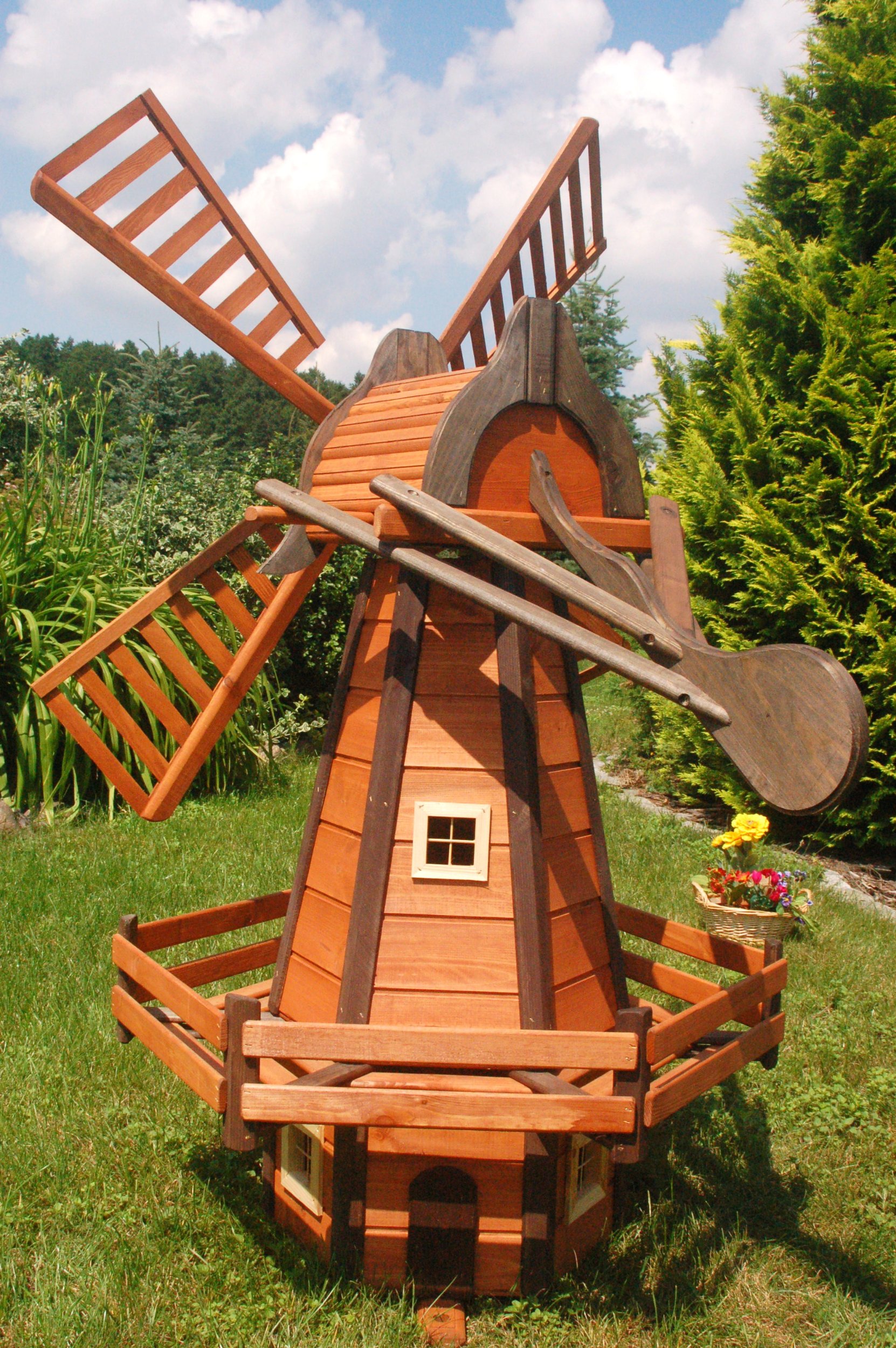 Windmühle holländische Art 1,65 m hoch, kugelgelagert, imprägniert