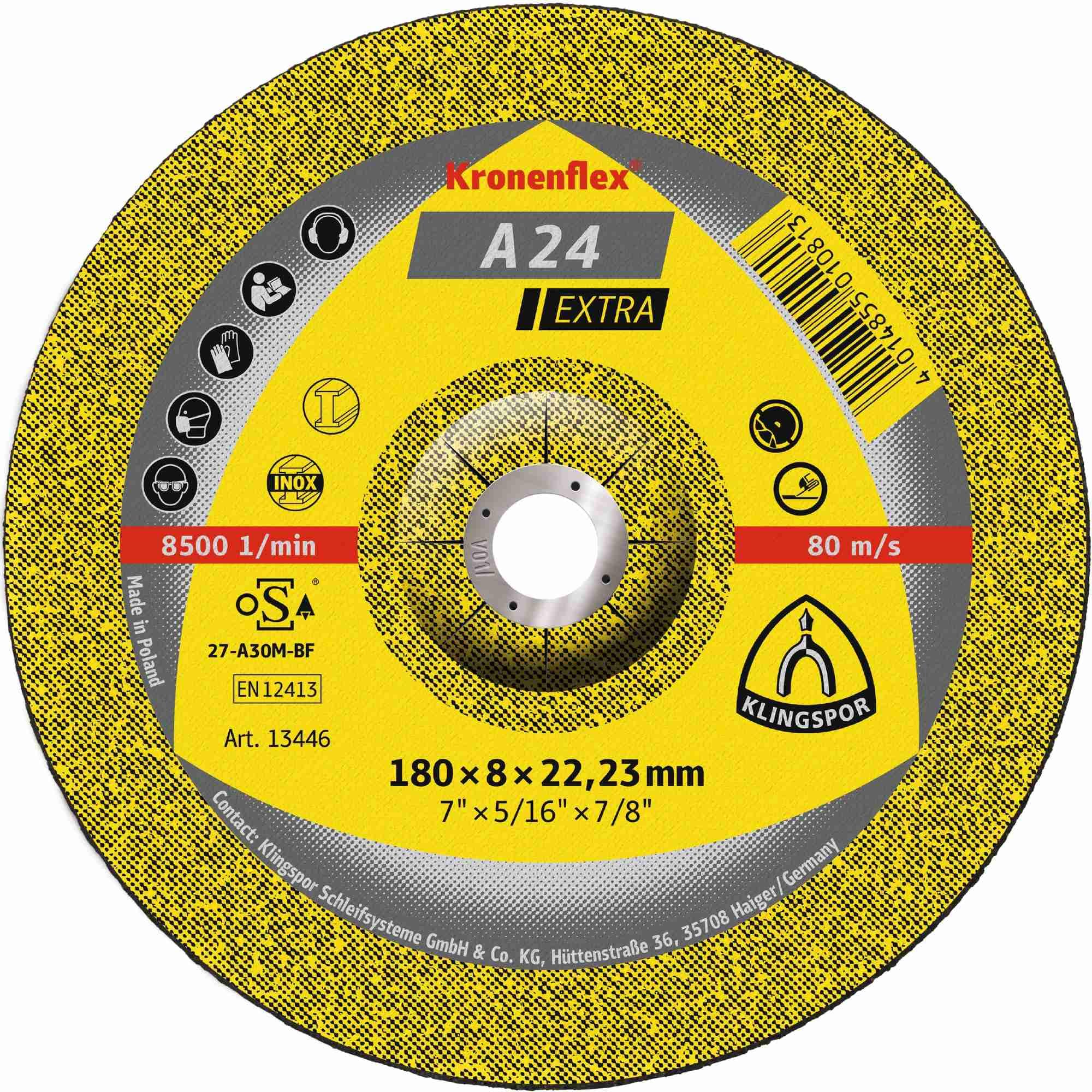 A 24 EX - Discos de desbaste (10 unidades, 230 x 8 x 22,23 mm)