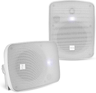Pyle Outdoor 5.25" Wireless Bluetooth Speaker - 2-Way Waterproof Weatherproof Wall/Ceiling Mounted Dual Speakers with Heavy Duty Grill, Universal Mount, for Patio and Indoor Use (Pair)