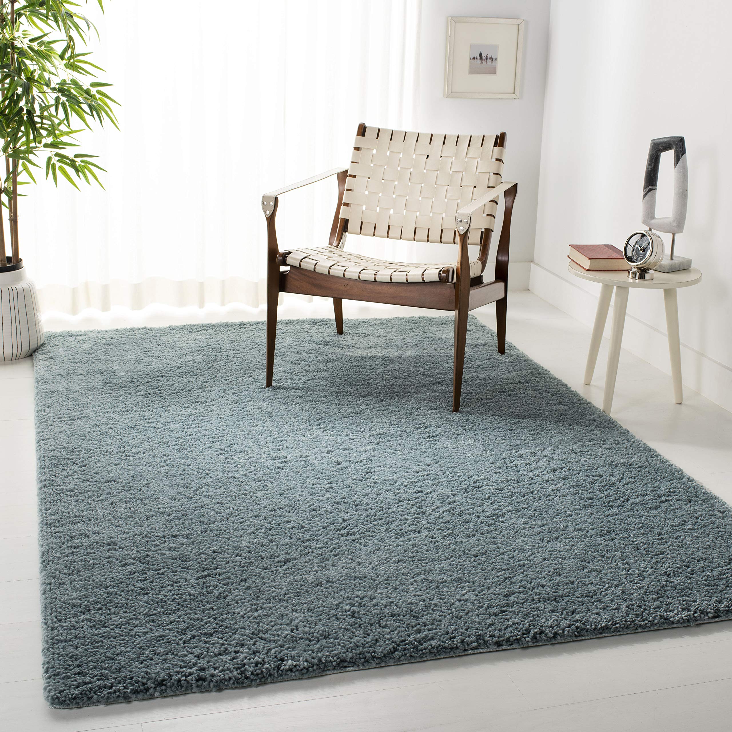 Tapis de salon SAFAVIEH doux aqua 91x152 pour transformer votre chambre en suite prestigieuse