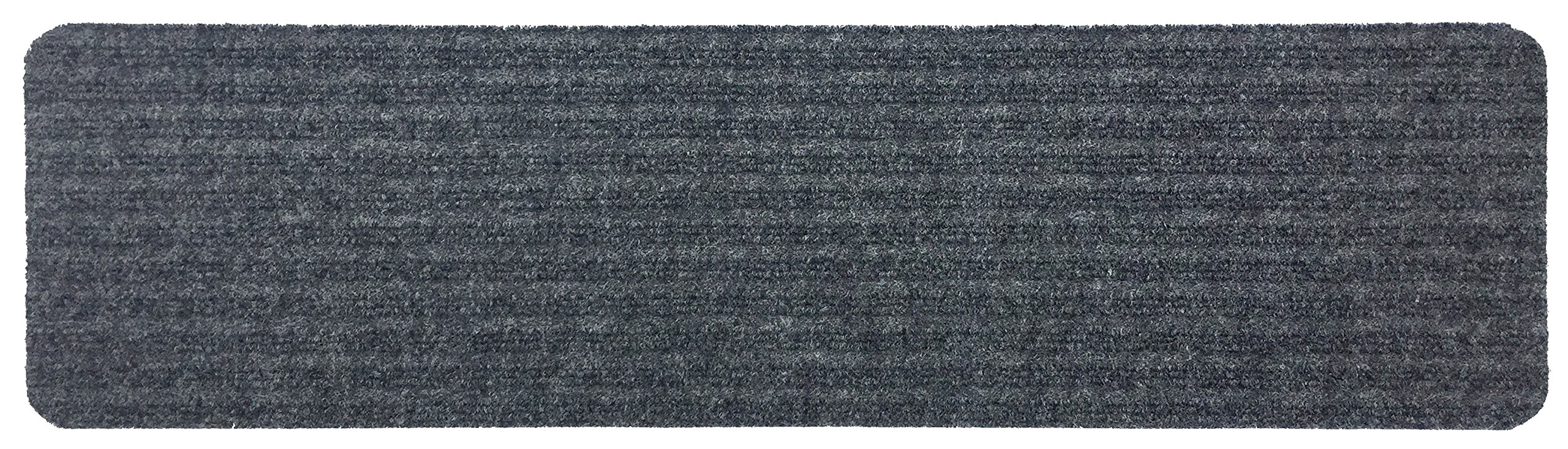 Stair Treads Collection Indoor Skid Slip Resistant Carpet Stair Tread Treads (Dark Grey, 1 Piece (7 in x 24 in))