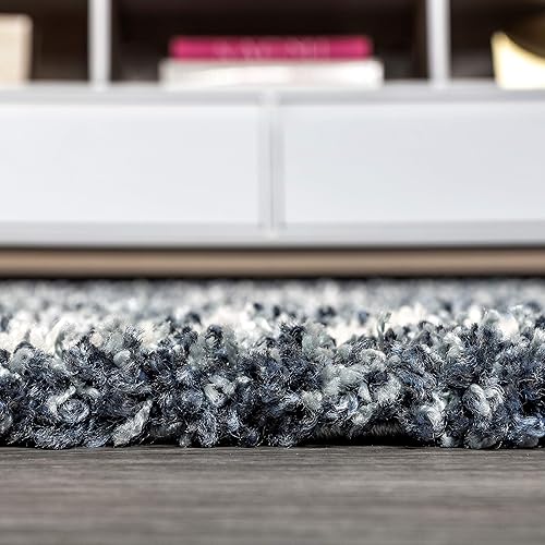 Miniatura 9 de JONATHAN Y MCR104A-5 Mercer Shag - Alfombra de felpa con borlas geométricas marroquíes y enrejado para interiores, estilo bohemio, fácil de limpiar,