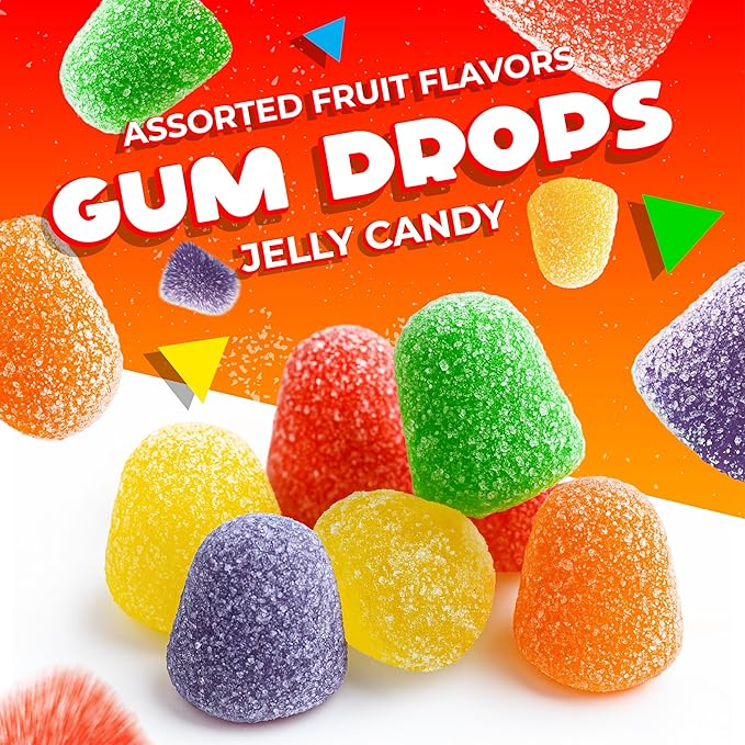 Gum Drops Jelly Candy - Bolsa 1 Lb - Sabores Surtidos miniatura 3