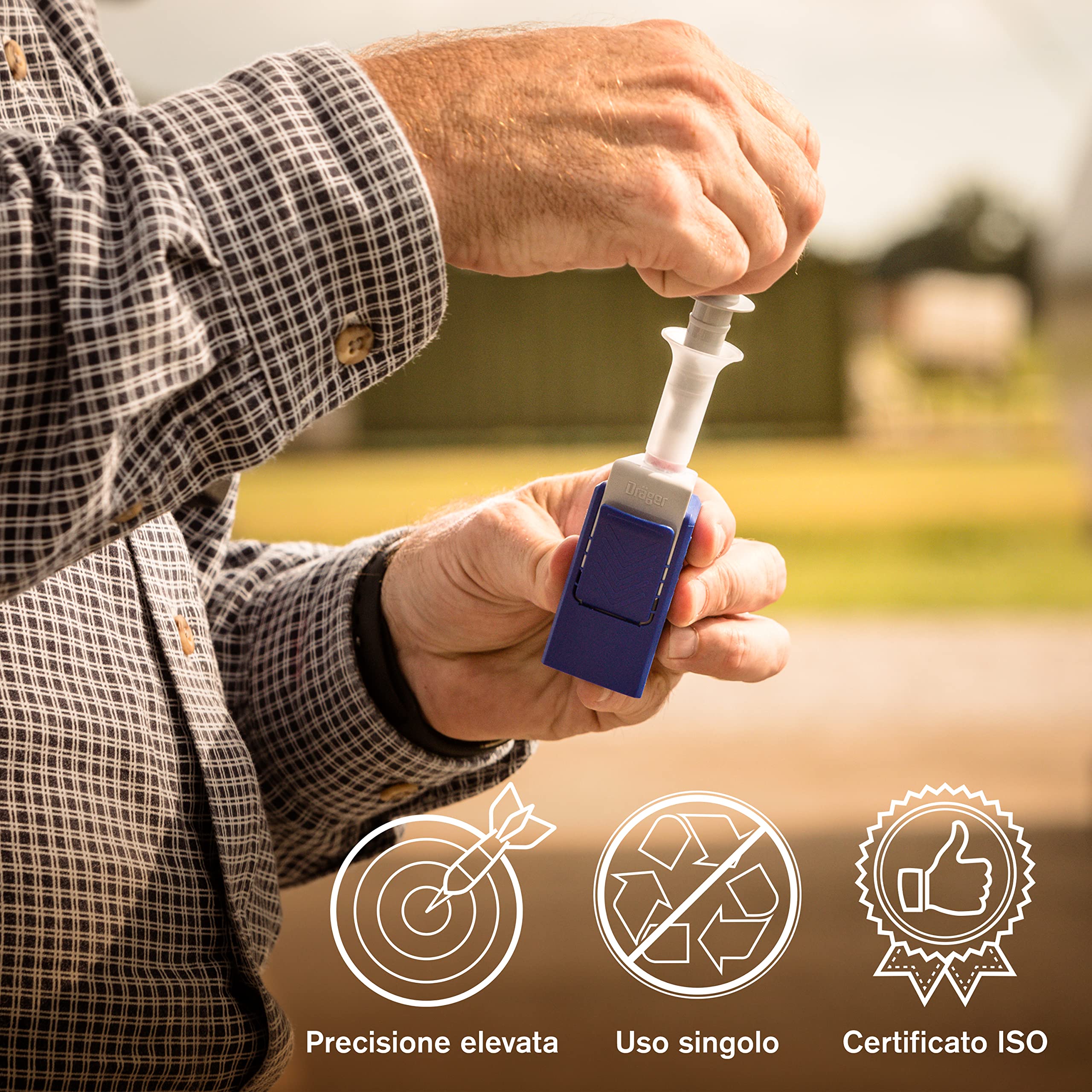 Dräger DrugCheck 3000 Test antidroga multiplo salivare | Test rapido (6 sostanze) | THC (cannabis), oppiacei (eroina), cocaina, benzodiazepine, meta-anfetamine, anfetamine | rapido non invasivo| 3 pz.