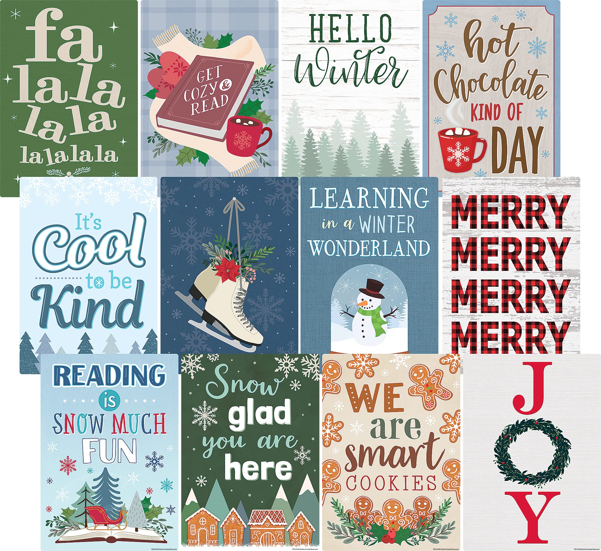 Teacher Created Resources Winter Small Poster Pack