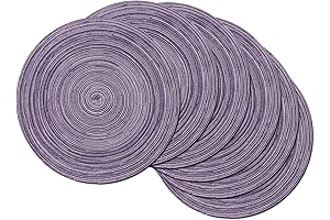 SHACOS Purple Placemats Set of 6