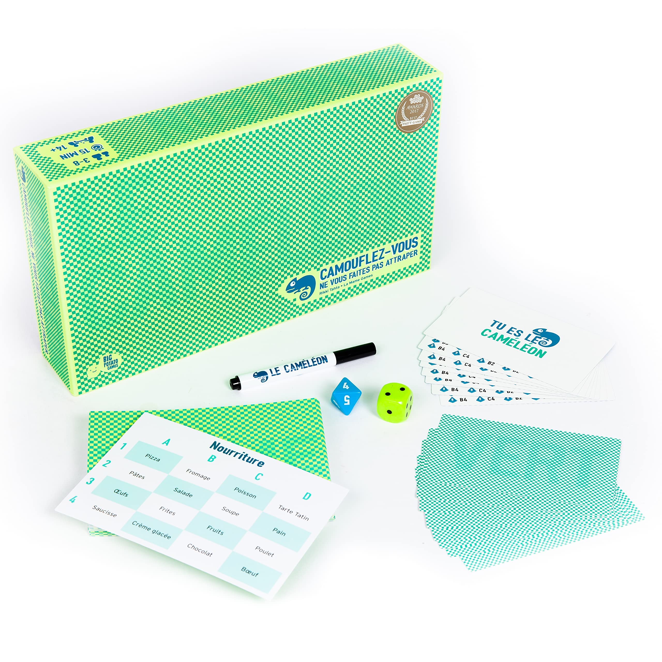 Juego de cartas Camaleón de percepción visual y velocidad de FUNTASTIC Juego de cartas Camaleón de percepción visual y velocidad de FUNTASTIC