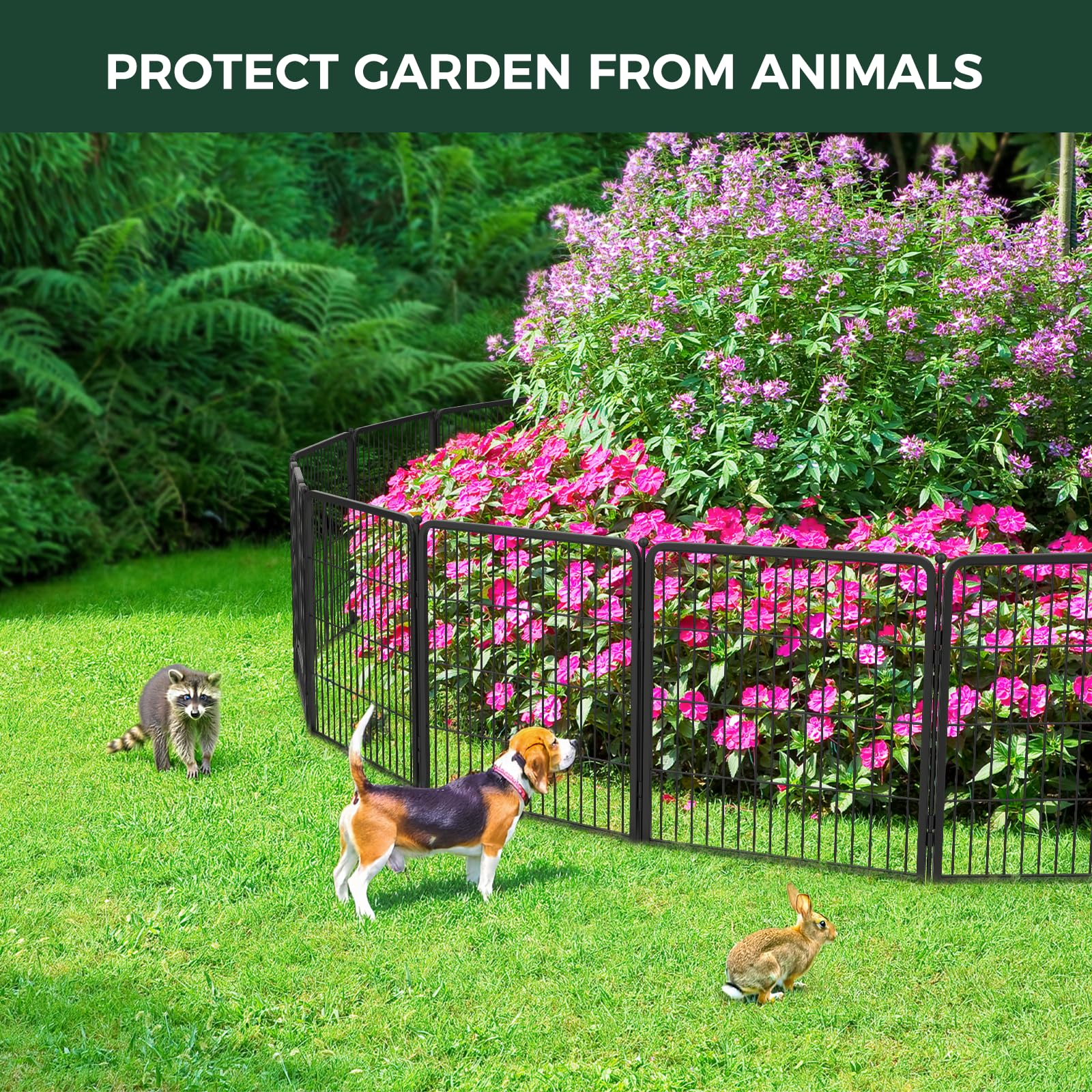 Amazon.com : FXW Garden Fence 24in(H) x 29.6ft(L), 16 Panels