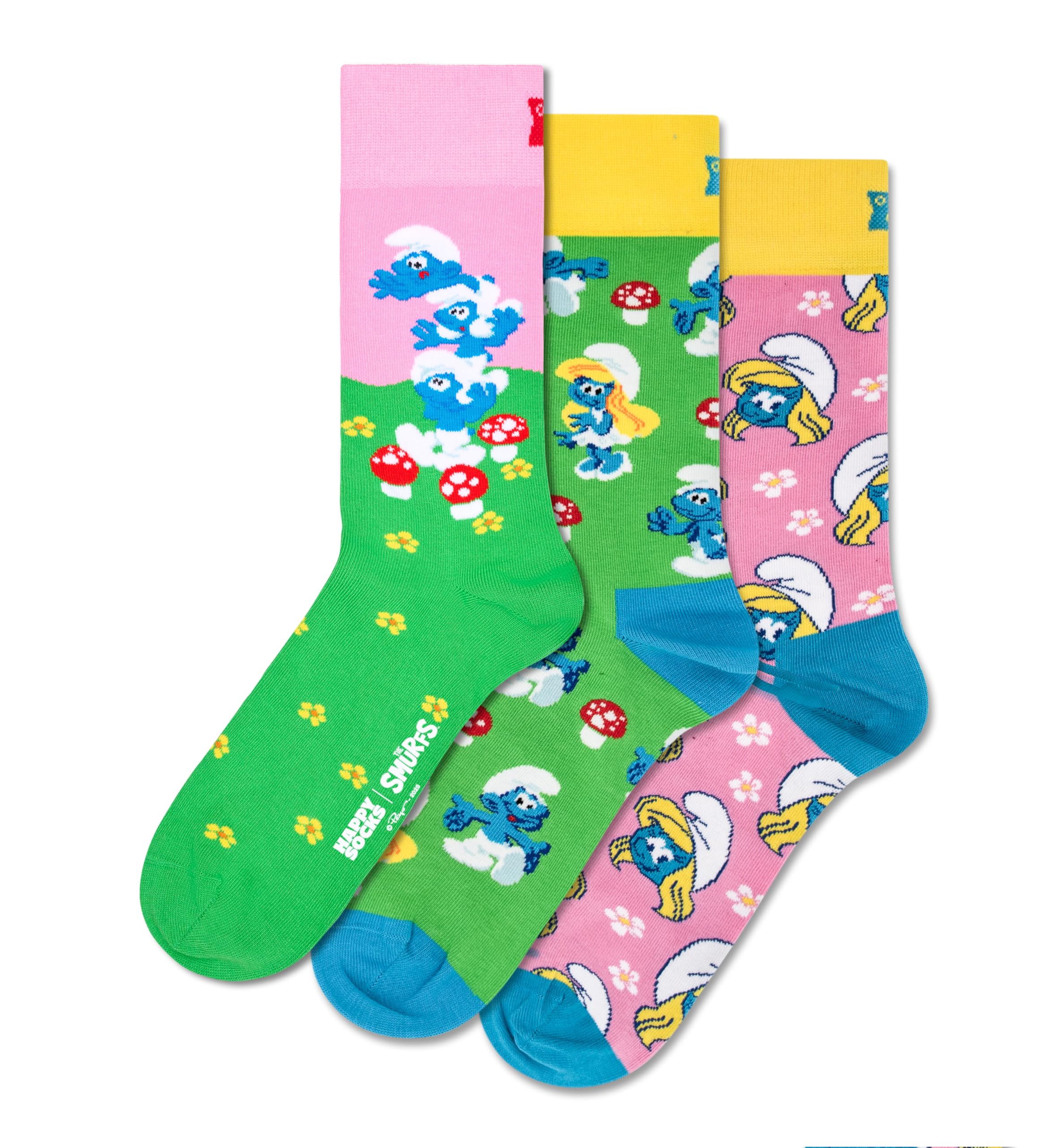 The Smurfs - Pack de 3 calcetines de los Pitufos