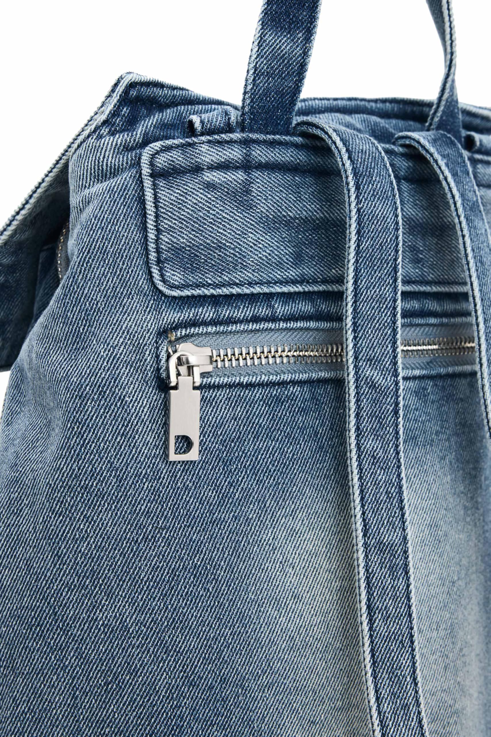 Desigual Half Logo Denim, Zaino da donna, medio