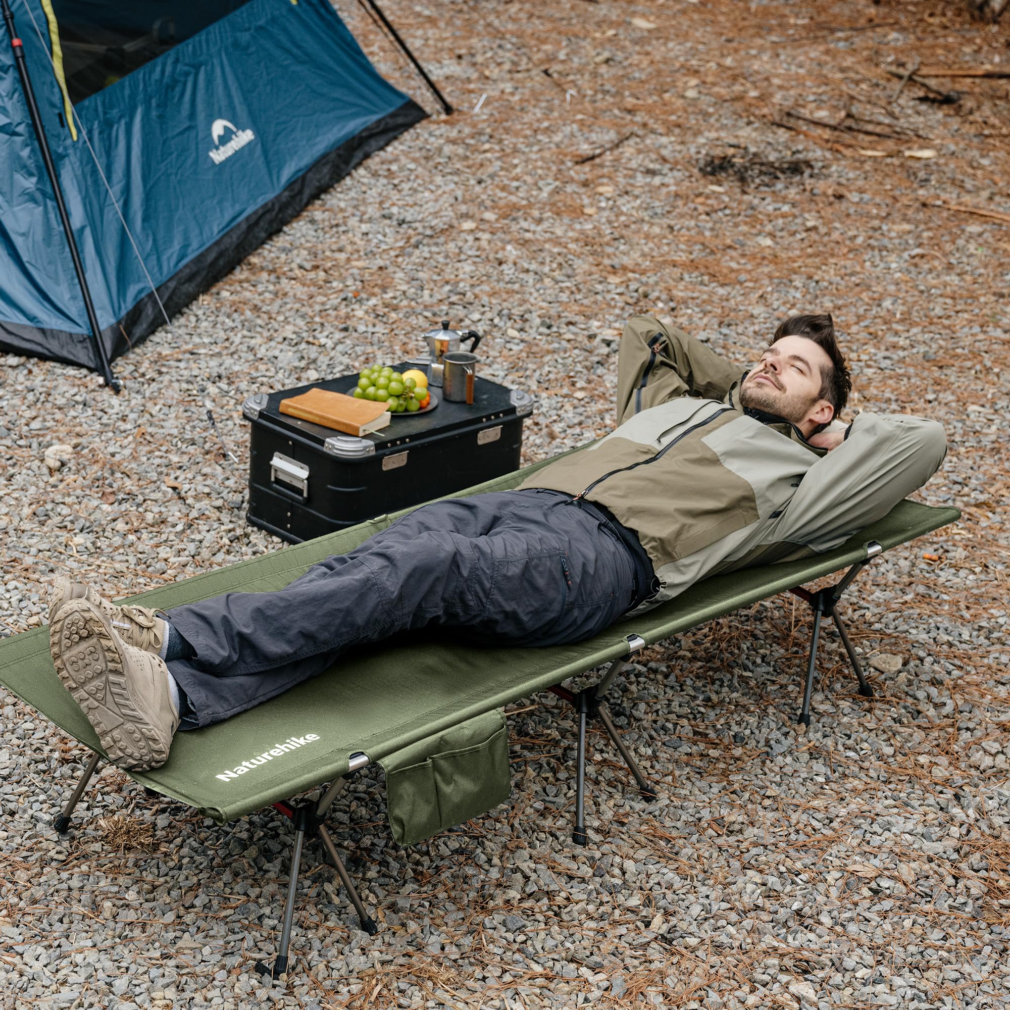 Amazon.co.jp: Naturehike ArmyWildキャンプコット 27.5インチ 超軽量