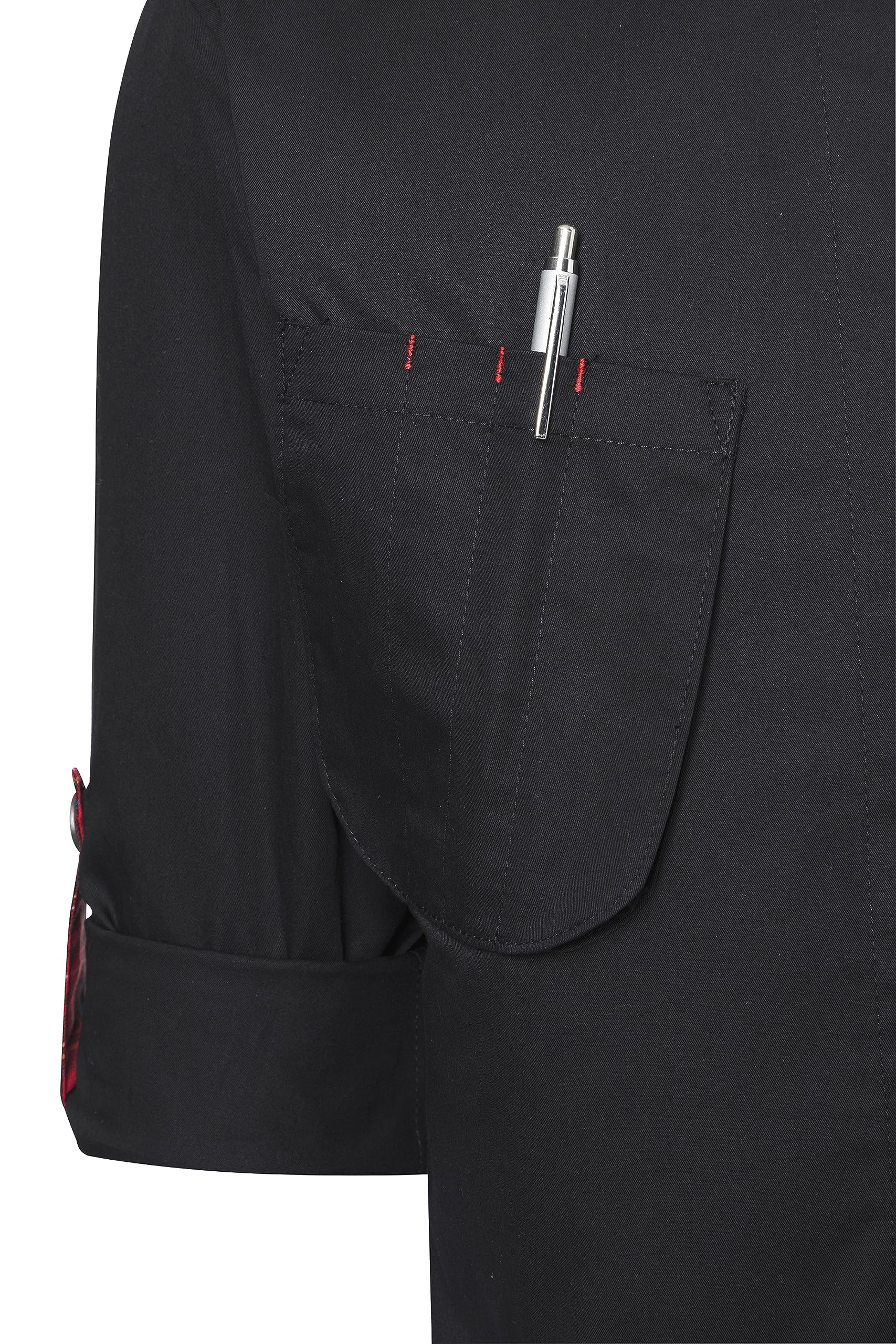 Karlowsky Herren Kochjacke Raw-Draft Rock Chef®-Stage2 Reißverschluss 100% Baumwolle