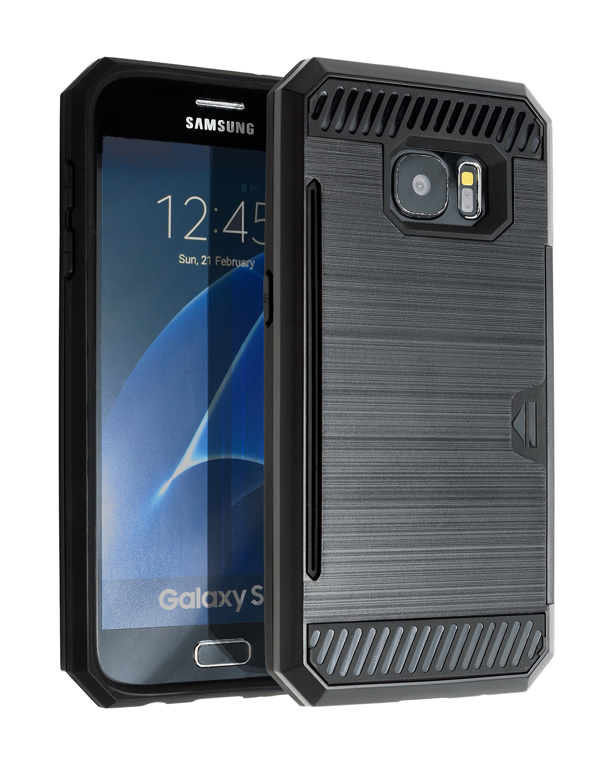 Galaxy S7 Case, QolCase, Shock Absorption, Drop Protection, Impact Resistant, Hybrid Dual Layer, Cover for Samsung S7 SM-G930