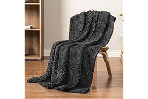 PAVILIA Black Sherpa Blanket - Ultimate Comfort for Your Home