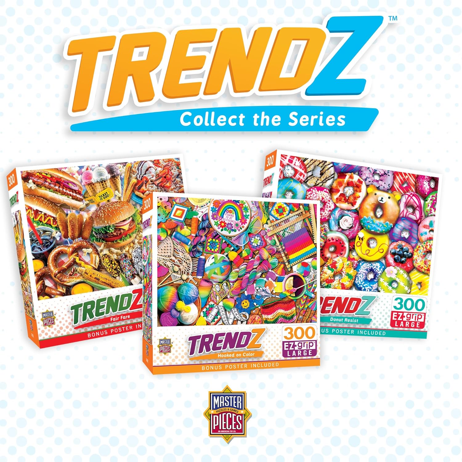 MasterPieces Trendz - Freakshakes 300pc EzGrip Puzzle Multicolor, 18" x 24"