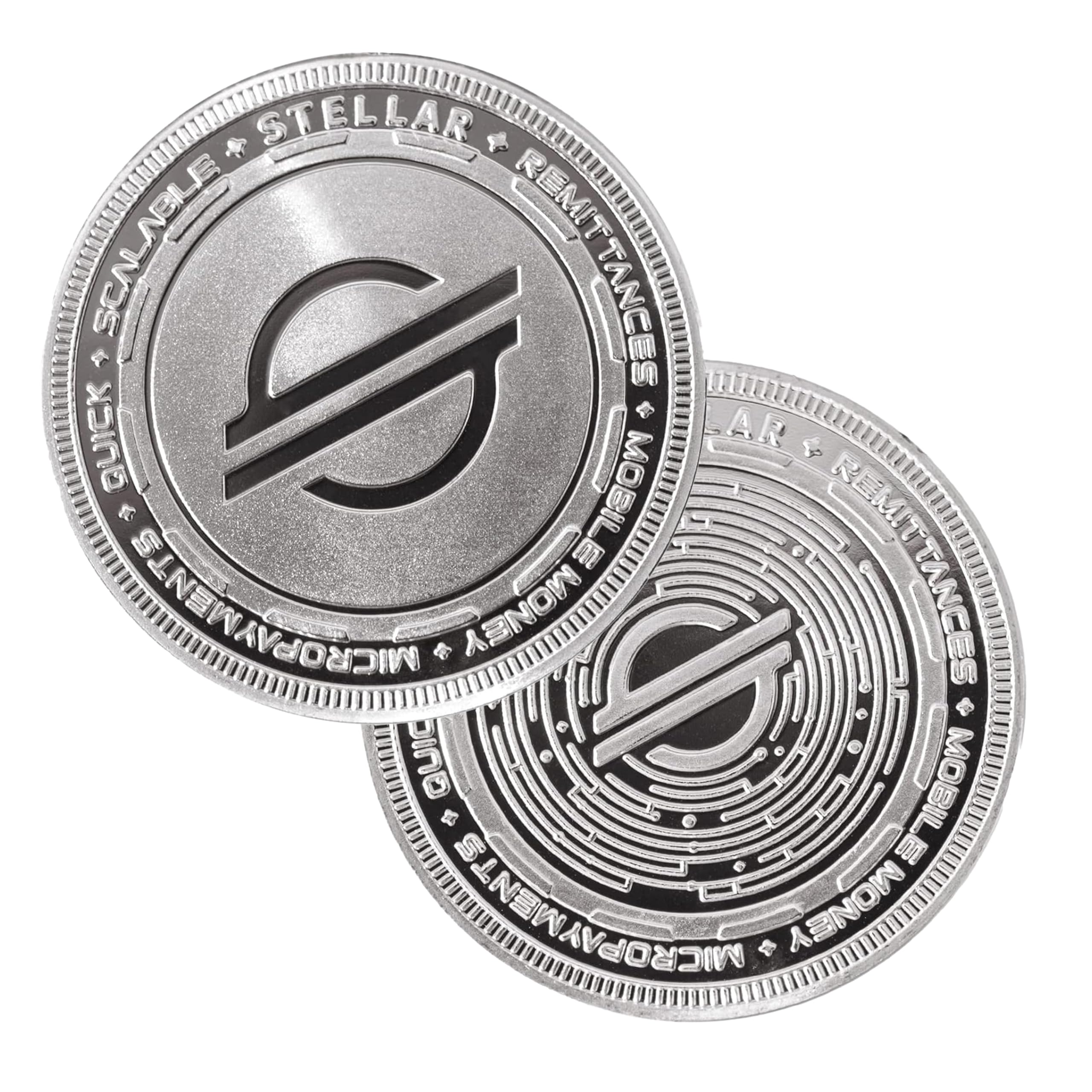 Amazon.com: XLM Stellar Crypto Silver-Plated Collector Coin with Engraved  Blockchain Design and Protective Case Perfect for Collectors and Crypto  Enthusiasts : Collectibles & Fine Art