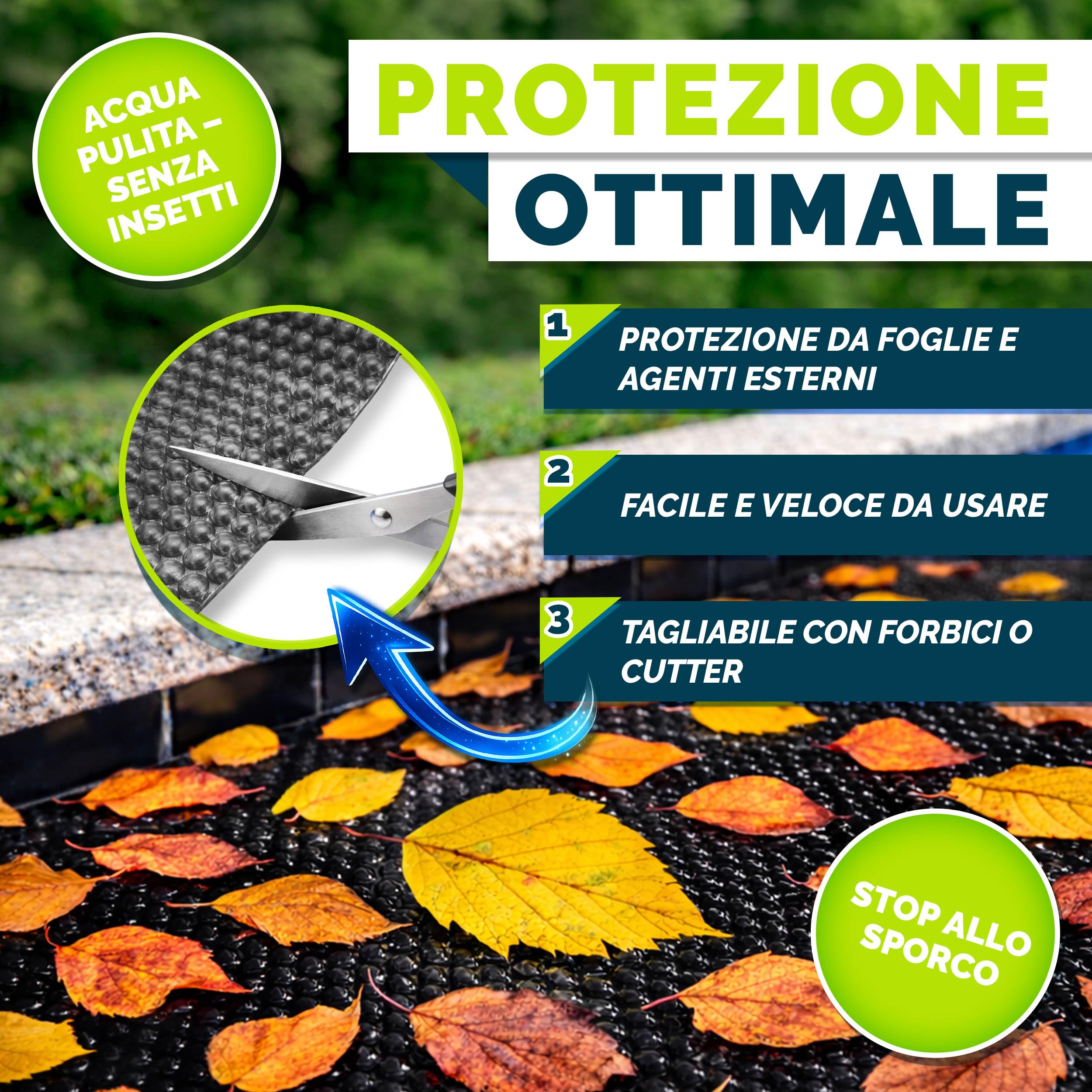 tillvex® Telone solare per piscina, rettangolare, 600 x 400 cm, pellicola solare ritagliabile | Telone solare da 120 µm, copertura solare per il riscaldamento dell'acqua, copertura solare per piscina