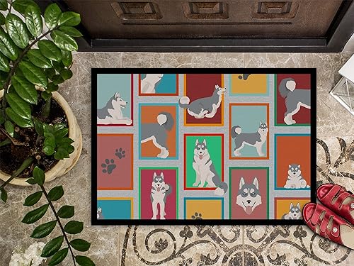 Vista 201 de Caroline's Treasures MLM1087MAT - Felpudo de perro de montaña bernés de 18 x 27 pulgadas, para interiores y exteriores, para entrada, Bernese