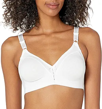 Bali Double Support Wireless Bra, Full-Coverage Wirefree T-Shirt Bra, Comfortable Cotton Wirefree Bra, Our Best Everyday Bra