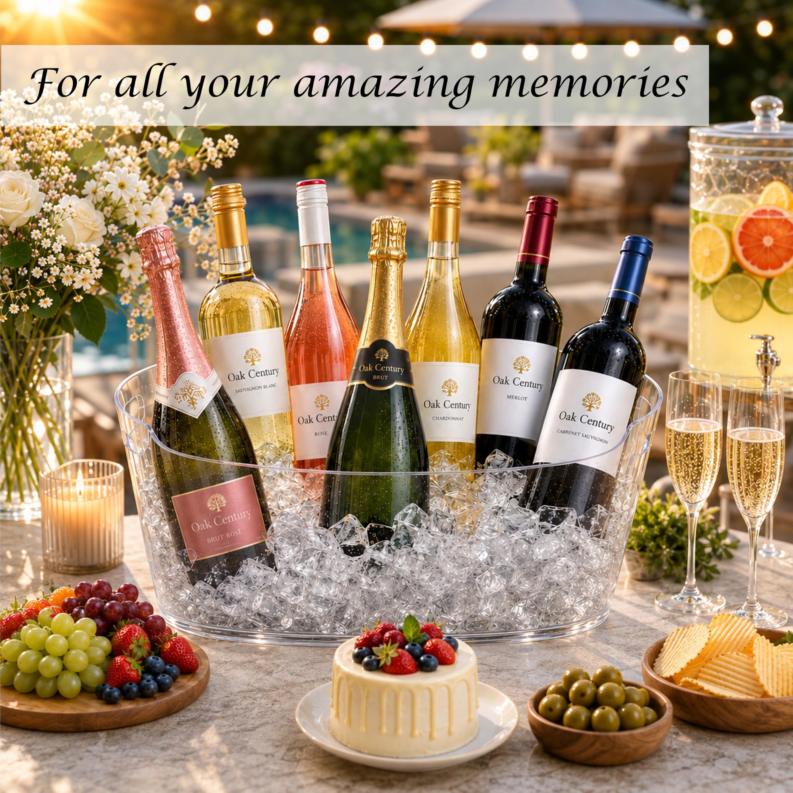 Large Ice Buckets - Party Set with Bottle Opener -7