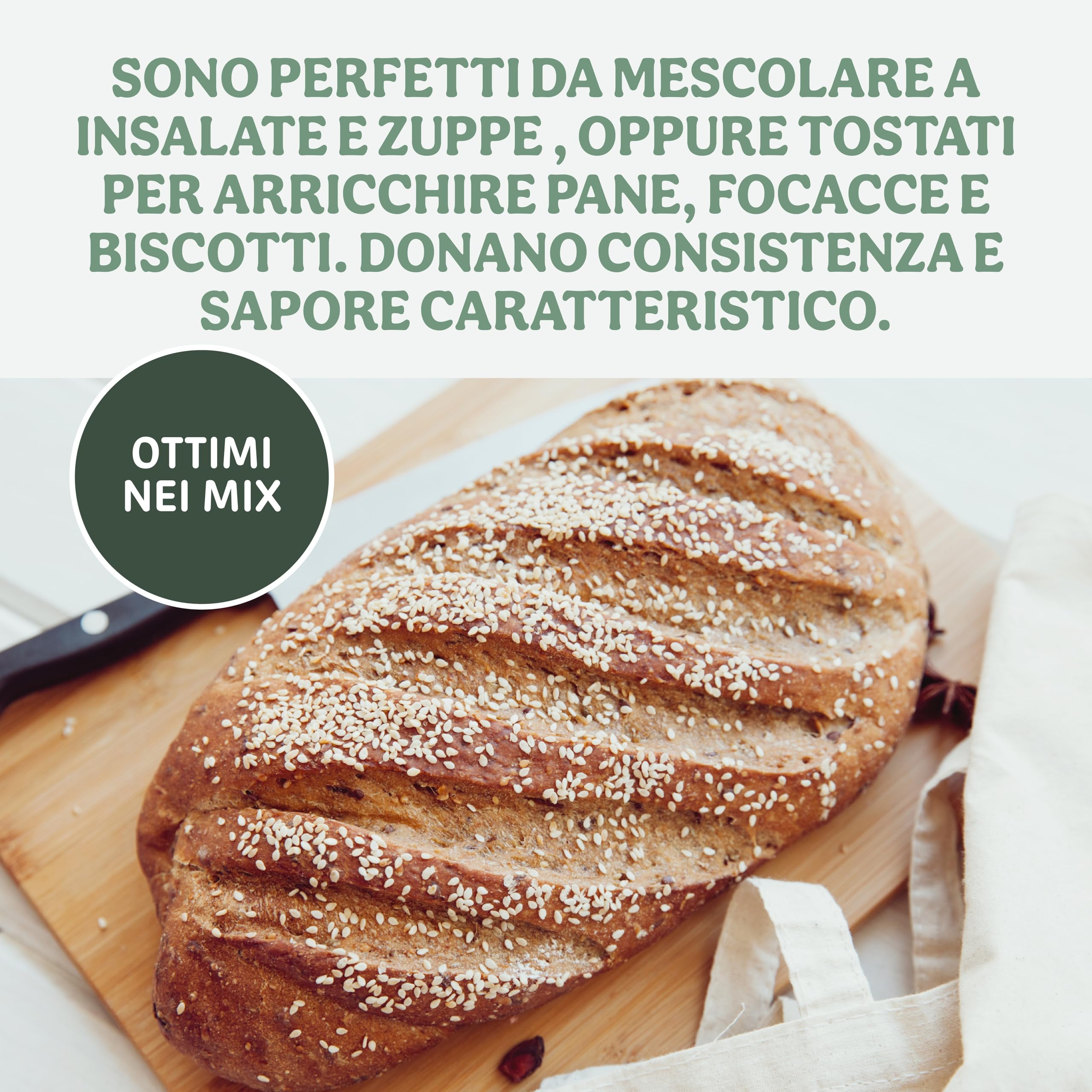 Probios Semi di Sesamo Biologici - Semi di Sesamo Premium per Cucinare, Cuocere al Forno e Guarnire - Senza Glutine, Naturale e Versatile - Confezione da 5 kg