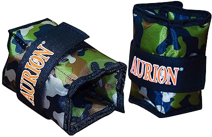 Aurion Wrist Ankle Weights Resistance Strength Training Exercise Bracelets Straps Gym with Skipping Rope (1 KG (0.5 KG X 2))