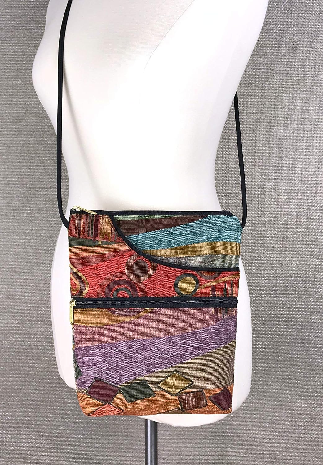 Danny K. Women's Tapestry Bella Purse Crossbody Handbag, Adjustable Cord, Handmade in USA - Image 2