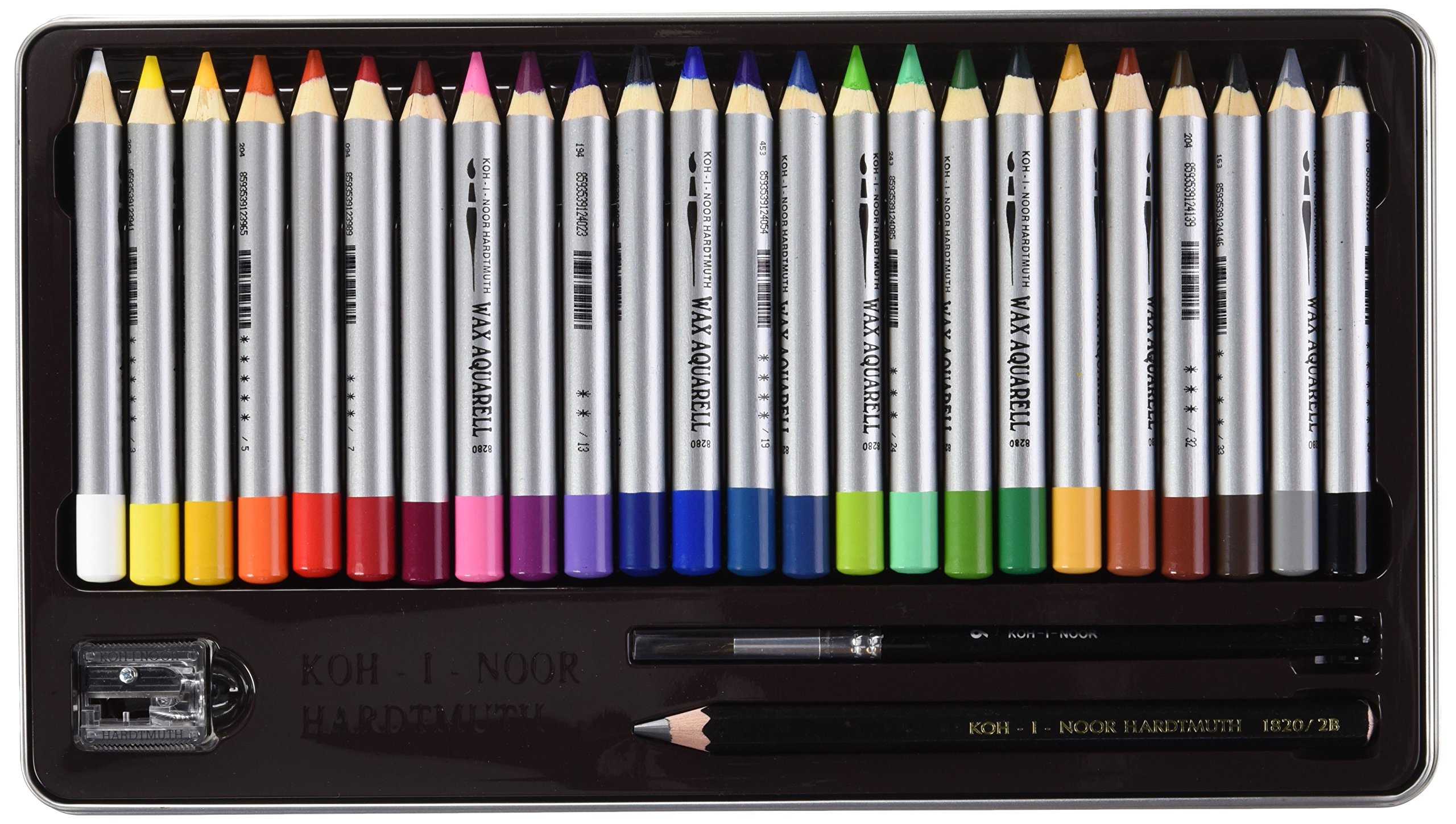 KOH-I-NOOR HARDTMUTH Aquarell Coloured Fine Wax Pastels Pack of 24