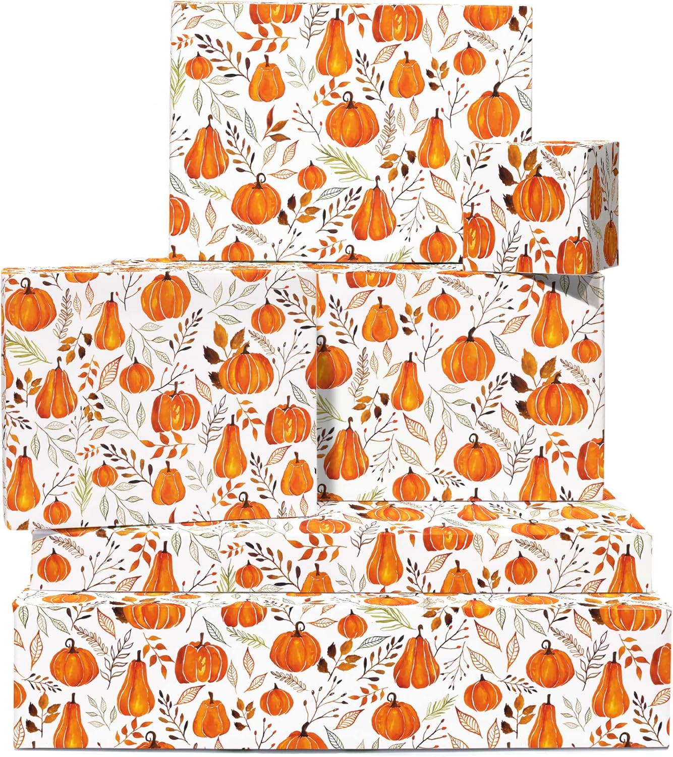 CENTRAL 23 Orange Wrapping Paper 6 Sheets of Birthday