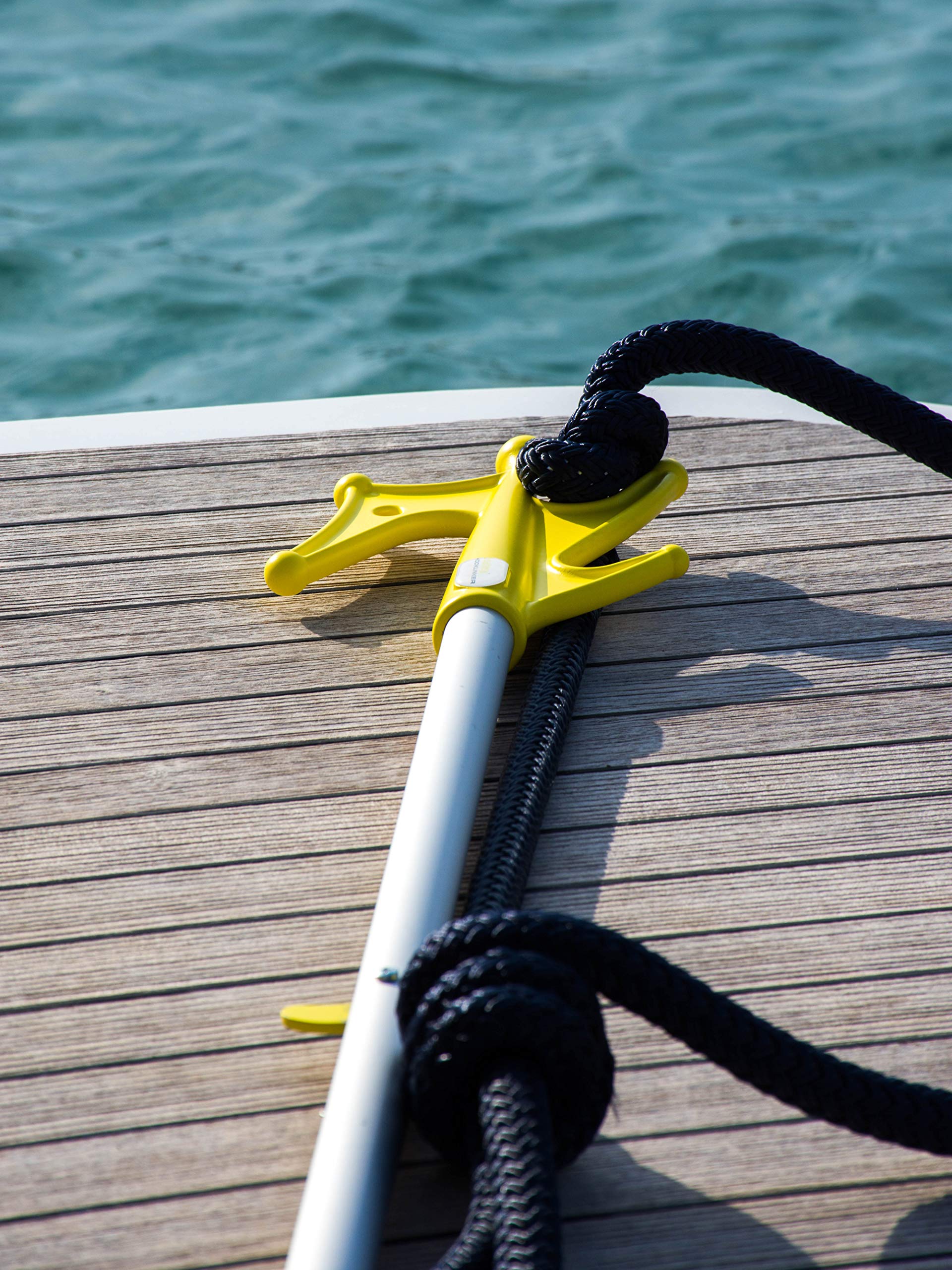 Dockhook estándar. Bichero Telescópico 220 cm on Bloqueo de Resorte | Amarre Fácil y Seguro Desde Bordo