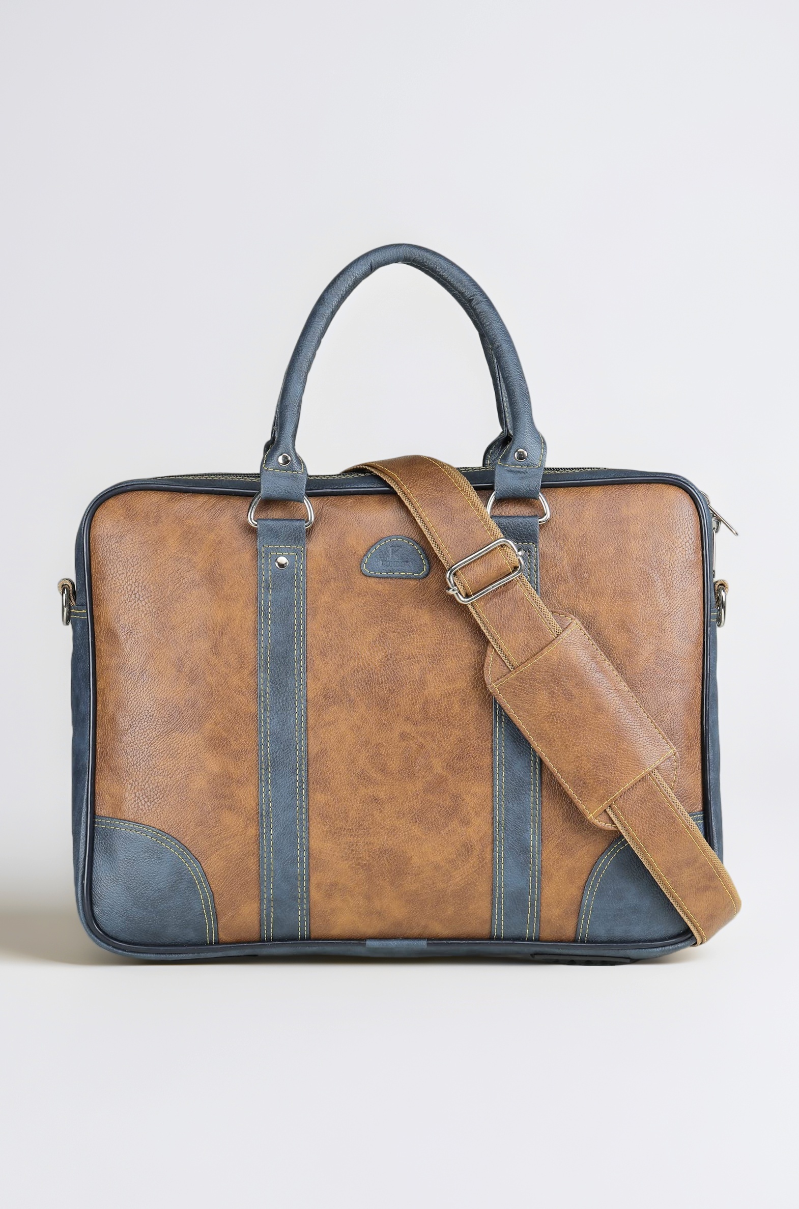 K London Unisex Messenger Bag - Laptop Bag || , Pu Leather Office Bag For | Supports Laptop Upto 15 Inches||Shoulder Bag|| Handle Bag, Multicolor