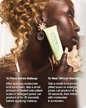 Topicals Sealed Active Scar Filling Primer for Acne Prone Skin - Good for Blemishes, Pores, Acne & Dryness - Contains Retinol and Salicylic Acid - 1 Oz