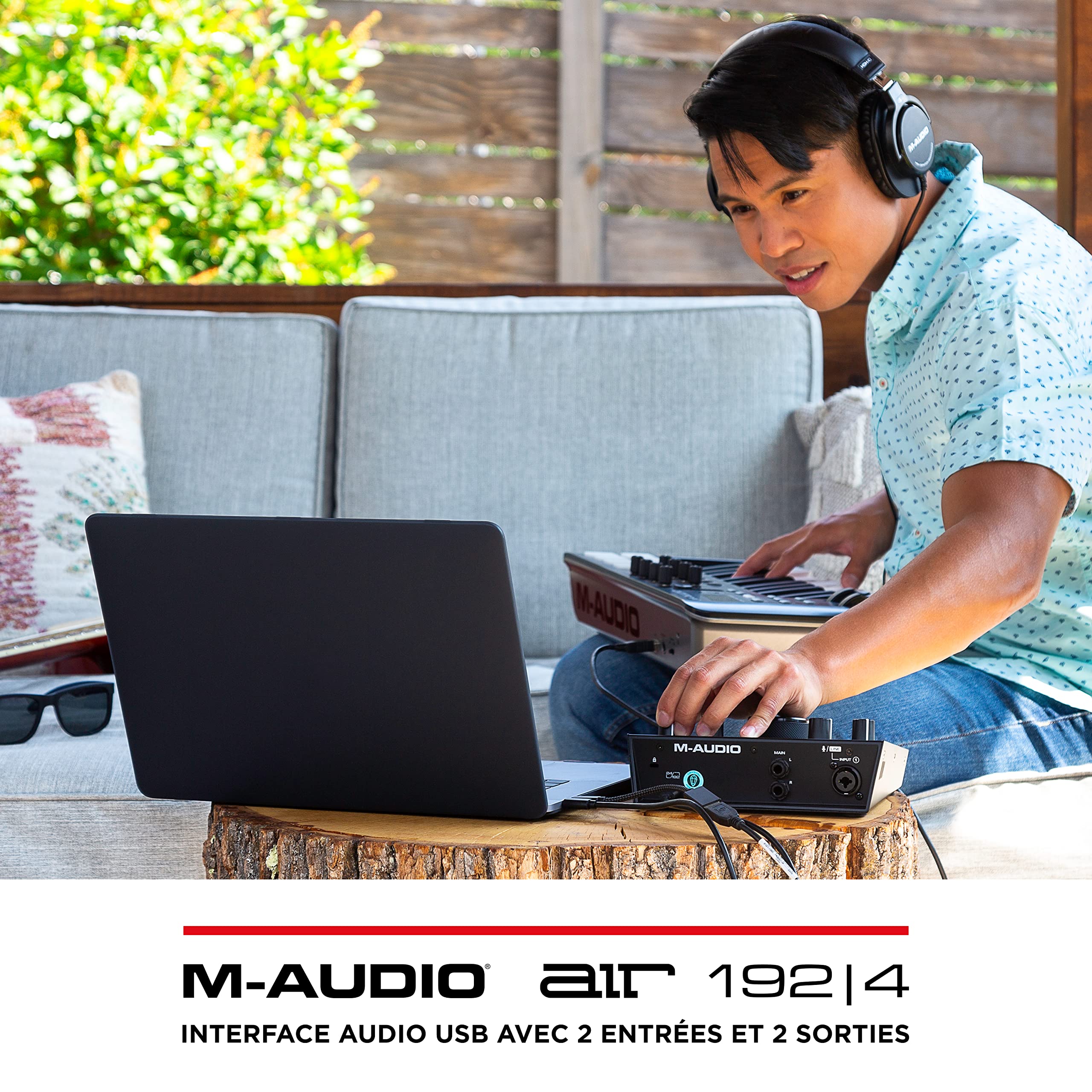 M-AUDIO AIR 192|4 Interface Audio ou Carte Son USB pour l'Enregistrement, le Chant, la Guitare, de Qualité Studio, avec 1 Entrée XLR et Logiciels
