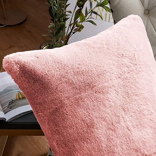 Miniatura 9 de Home Soft Things Juego de 2 fundas de almohada pesadas de piel sintética de 14 x 26 pulgadas, color negro, fundas decorativas suaves y sólidas para