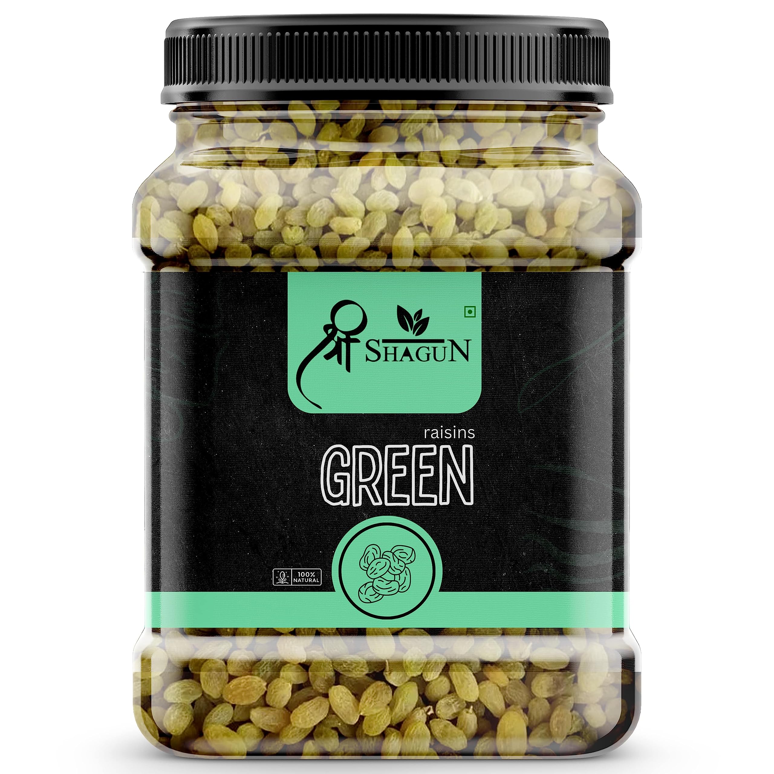 श्री SHAGUN Premium Seedless Dried Green Raisins 1Kg Delicious and Healthy Snack Fresh Kishmish Organic Dry Fruits Grapes Pack of 2 (500gm Each) (B0C7RNVGJN) Amazon Price History, Amazon Price Tracker
