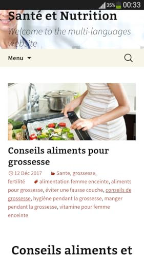 Grossesse et Santé-Nutrition