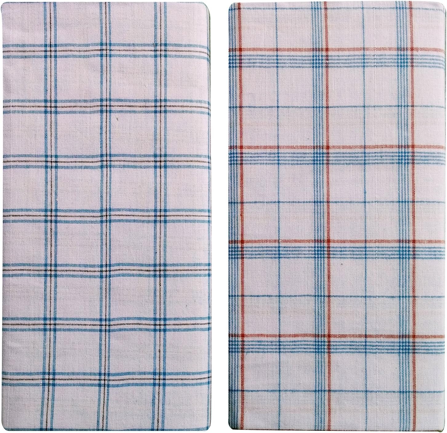XYZ Textiles Cotton Lungi Assorted White Checks (2.25 Mtr. )