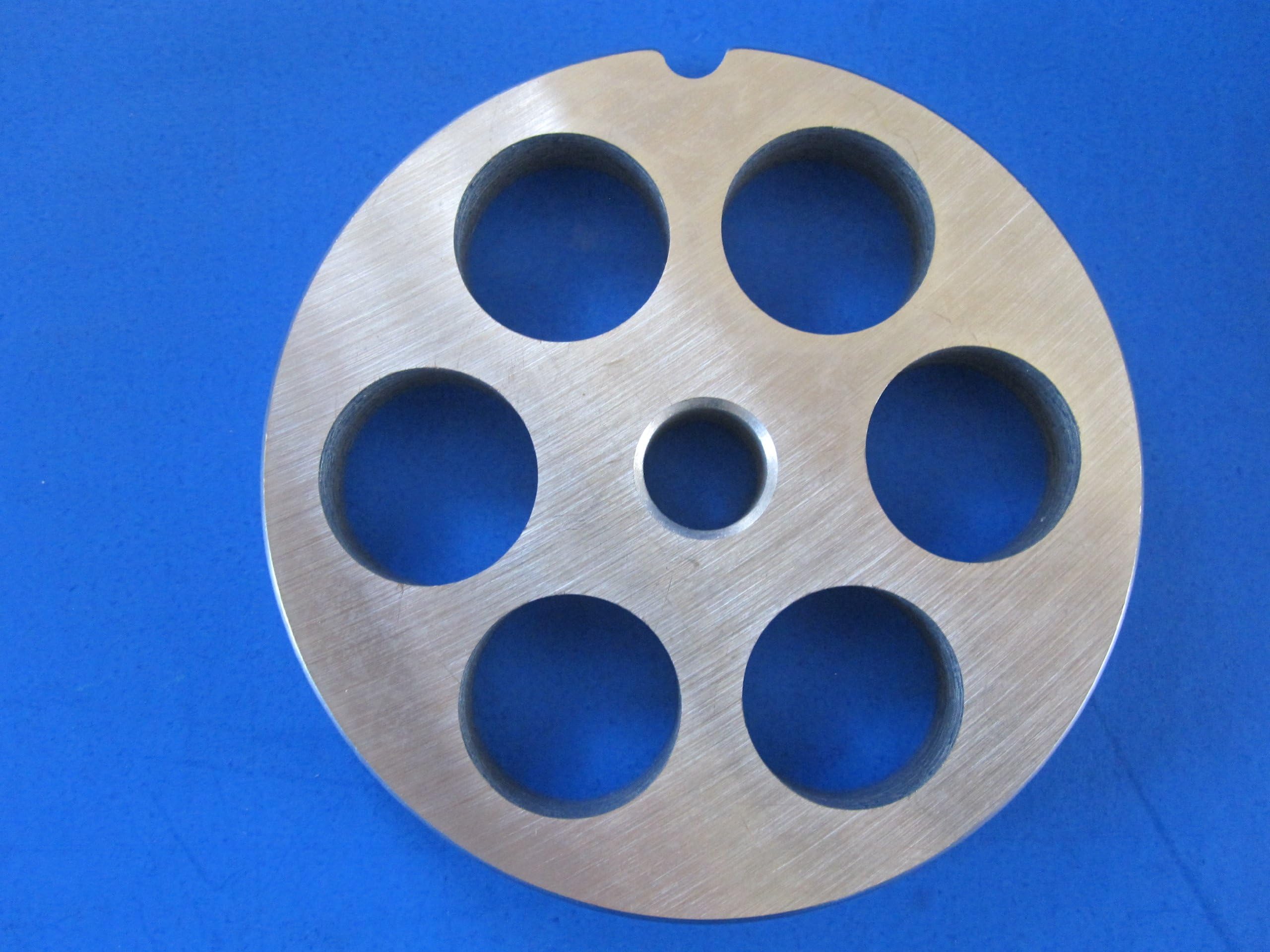 size #22 x 3/4 (20 mm) LARGE holes Meat Grinder Plate Disc fits 8422 4322 4622 4822 100% Stainless Steel LEM Cabelas MTN