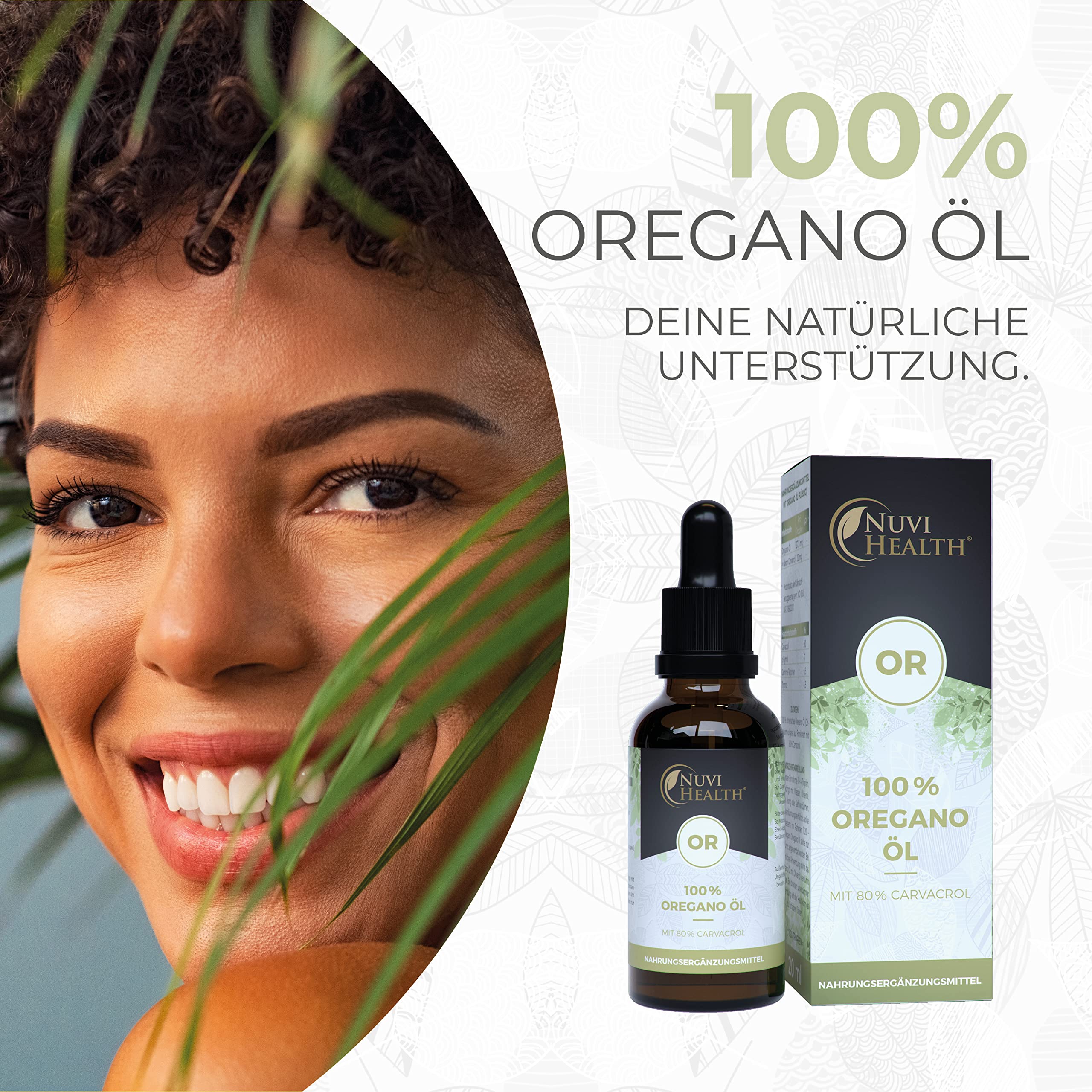 Oregano Öl - 20 ml = 820 Tropfen - 100% ätherisches Oreganoöl aus Frankreich - 80% Carvacrol - Laborgeprüft - Keine Zusätze - Hochdosiert - Vegan - Origanum vulgare hirtum