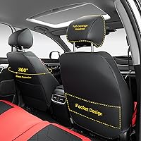 Vista 2 de OASIS AUTO Fundas de asiento con ajuste personalizado para Honda CR-V 2017-2025, protector de asiento de cuero sintético impermeable para accesorios
